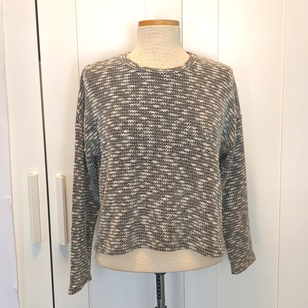 Black and White Knit Sweater by Oak + Fort